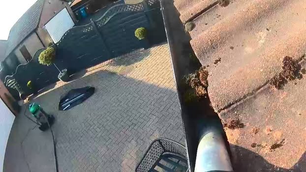 Residential exterior cleaning work